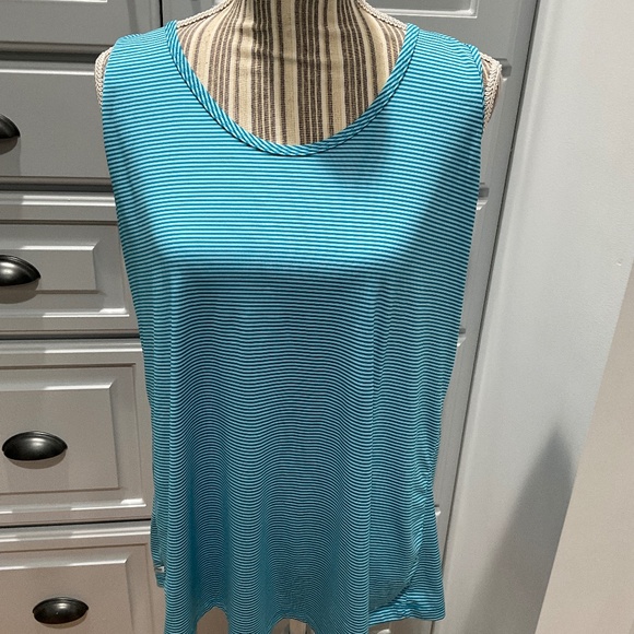 Danskin Now Tops - Danskin Now Blue Stripe Racer Back Workout Top, Size XXL, NWOT